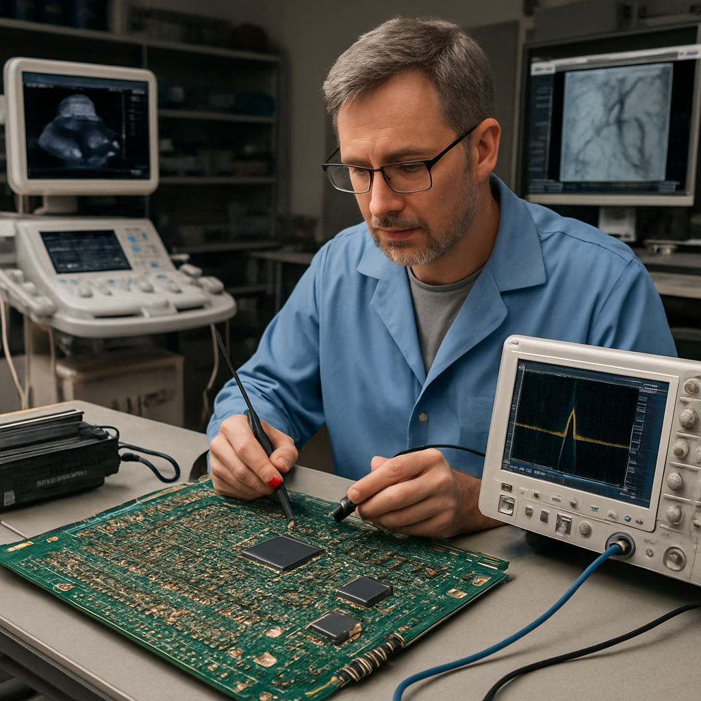 Naprawa karty beamformer aparatu USG i modulu DSA angiografu – Acore Knurow