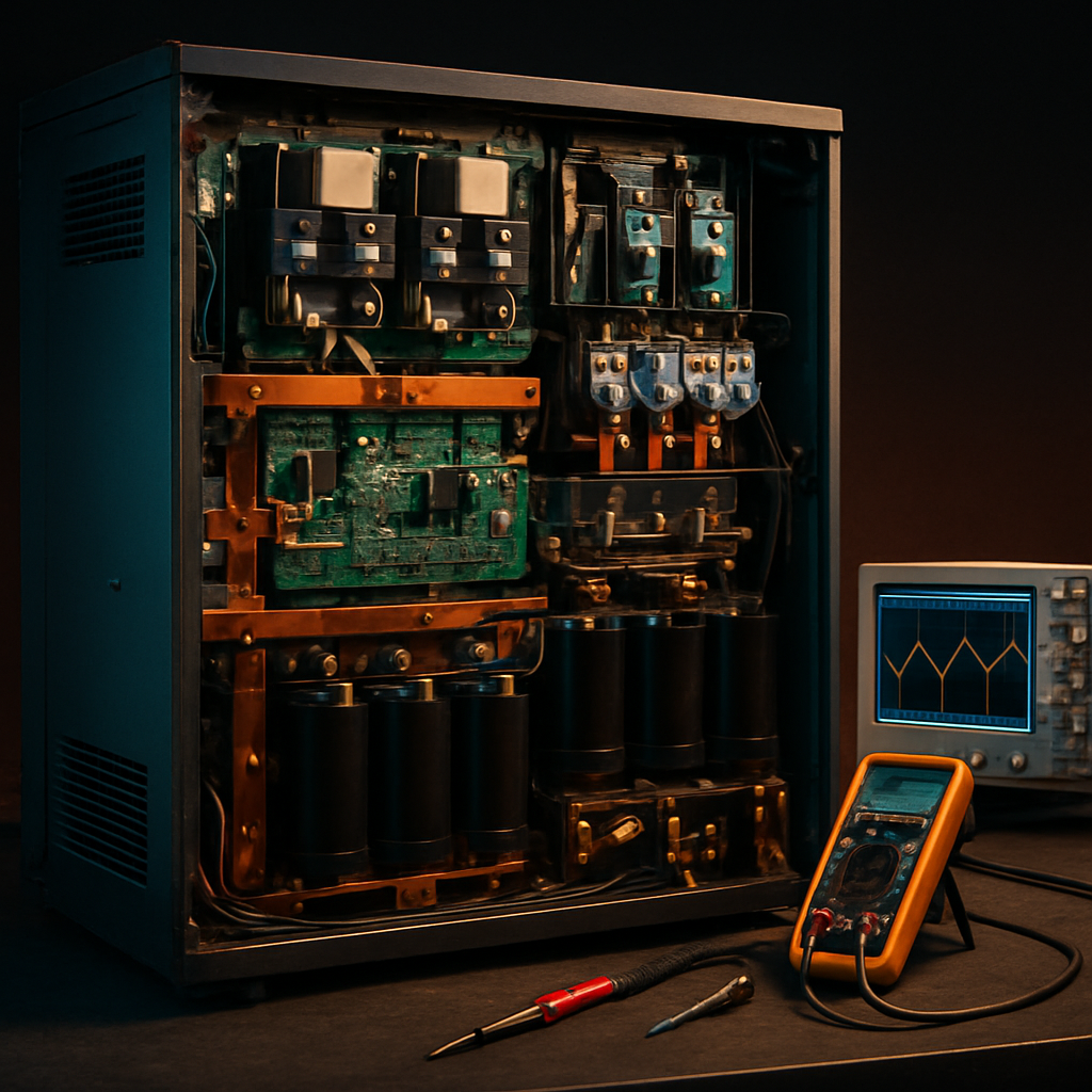 Industrial UPS Repair: APC Symmetra, Eaton 9395, Emerson Liebert, Borri, Socomec — Three-Phase UPS Electronics Repair