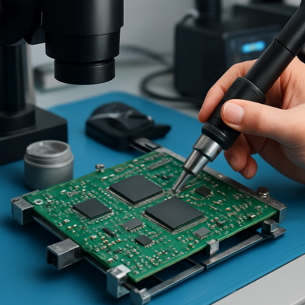 PLC Controller Repair — Siemens, Allen-Bradley, Mitsubishi, Fanuc, Beckhoff | BGA, SMD, Europe