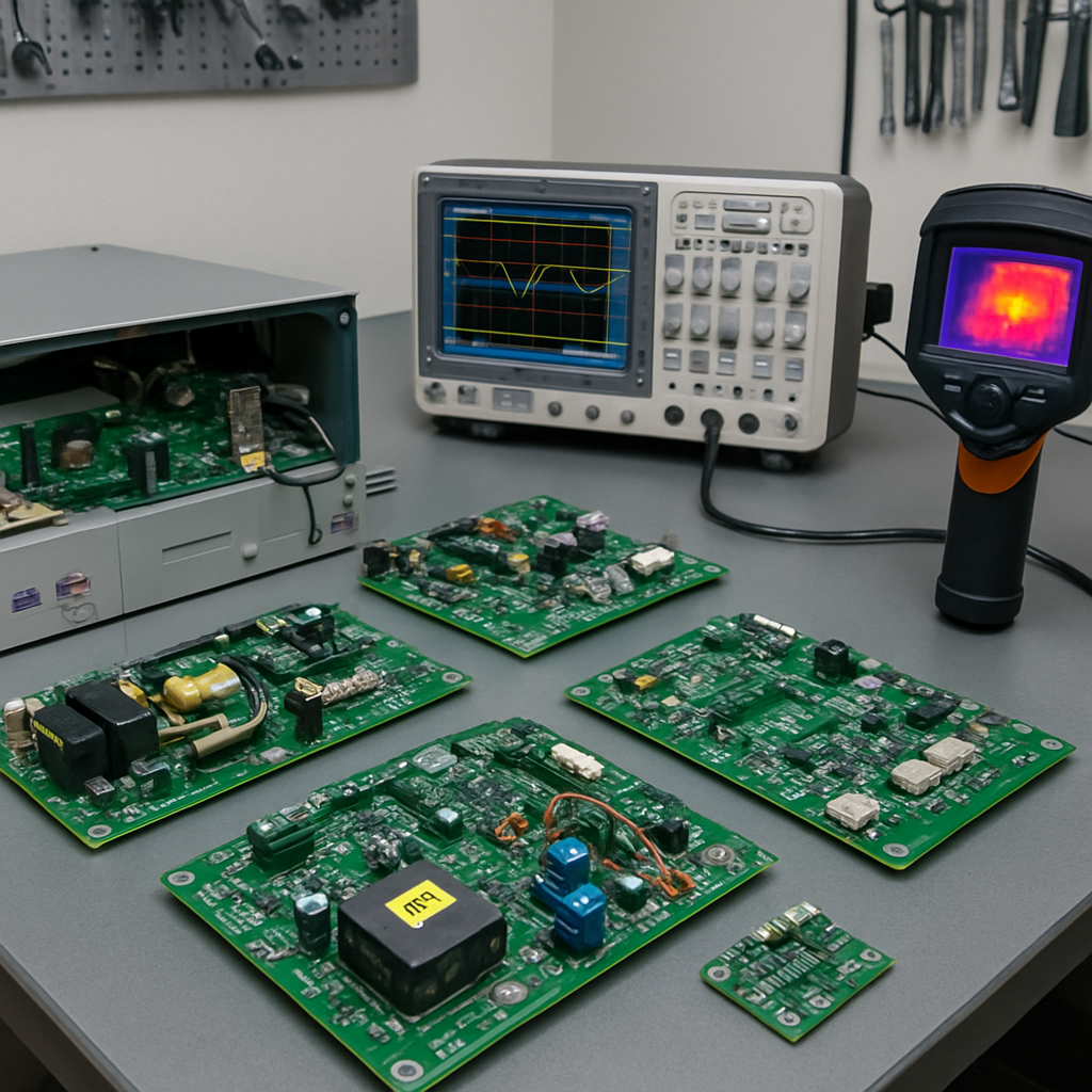 Reparatur Laserschweissgeraet-Elektronik — LD Driver, Precitec-Kopf, IPG Photonics, Trumpf, Coherent